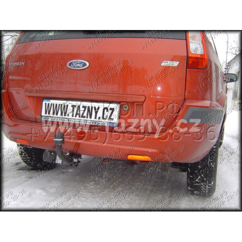 F-236 STEINHOF Фаркоп на Ford Fusion, кроме версии с парктрониками 2002-2012 без подрезки бампера. Тип шара: A. Нагрузки: 1050/50 кг, масса фаркопа 15,2 кг (без электрики в комплекте)